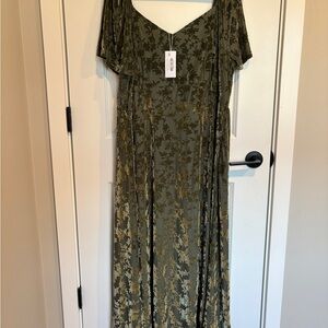 Baltic Born Green Floral Maxi Dress